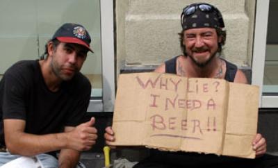 Bedelaars voor bier